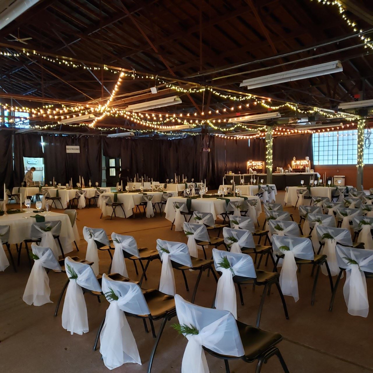 White Wedding with bar