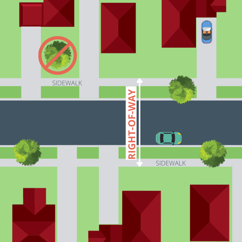 The right-of-way is the legal right of a pedestrian, vehicle, or ship to proceed with precedence 