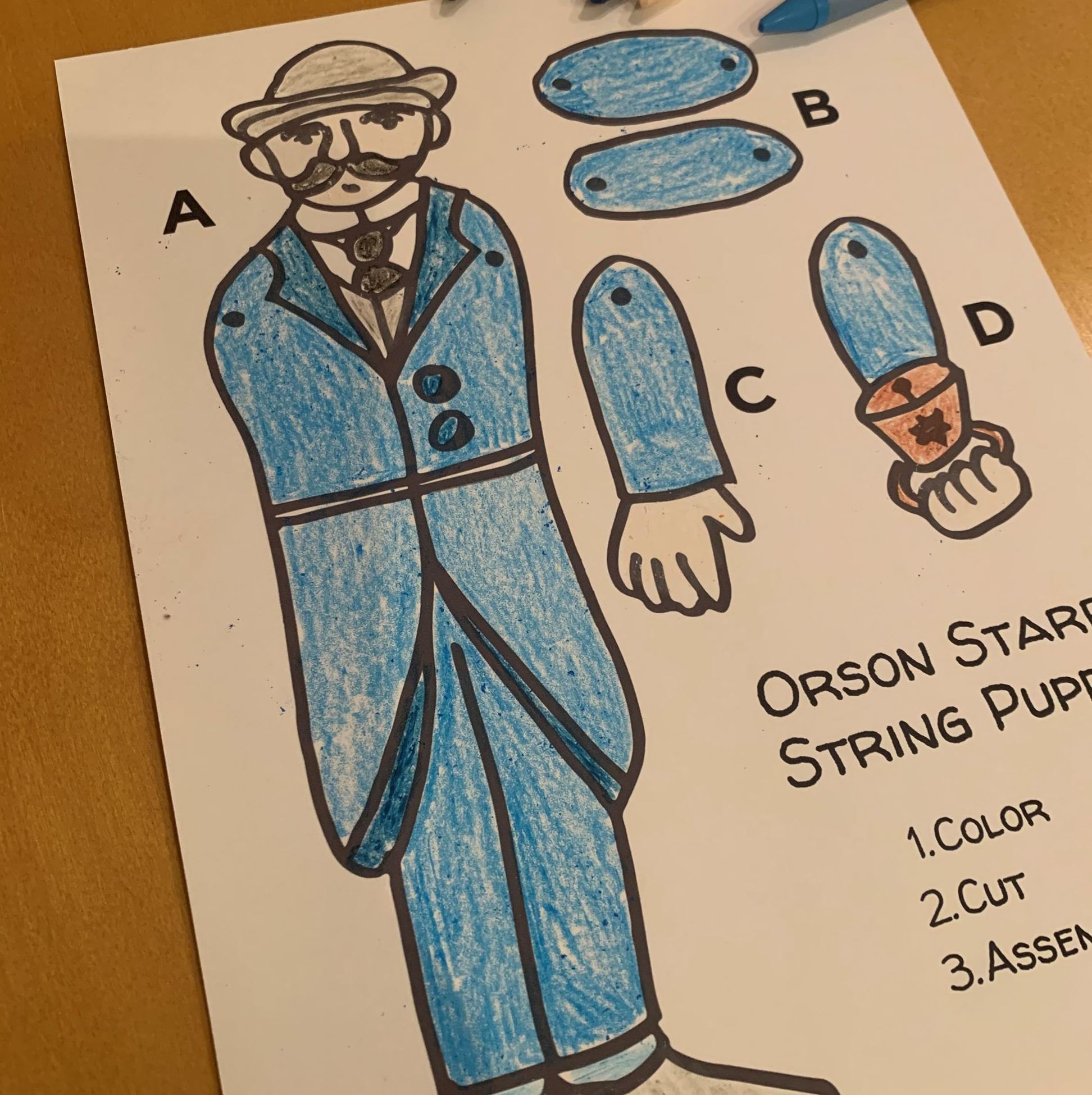 Print and color Orson Starr