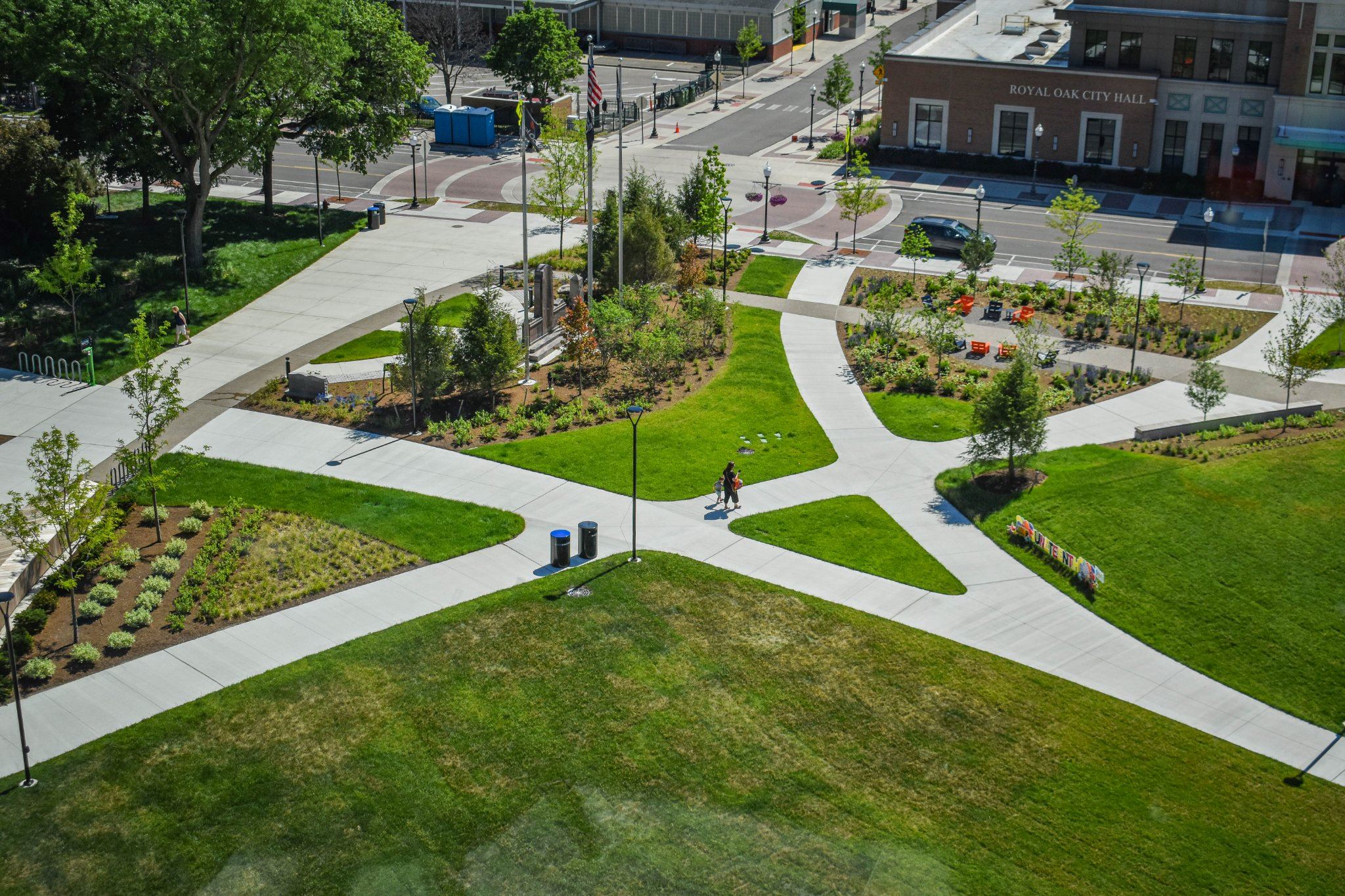 Centennial Commons from Above
